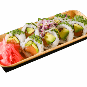California Lachs Avocado Roll,Schnittlauch
