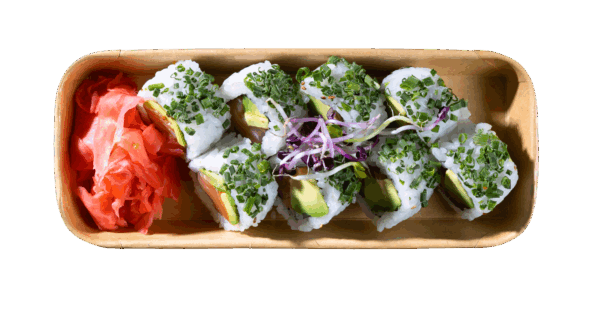 California Lachs Avocado Roll,Schnittlauch – Bild 2