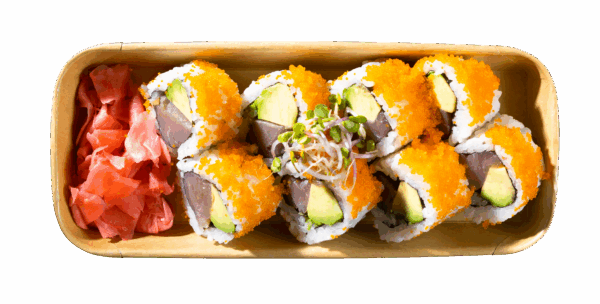 California Tuna Avocado Roll, Masago – Bild 2