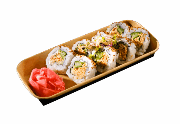 California Lachs-Salat Roll, Sesam