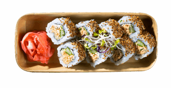 California Lachs-Salat Roll, Sesam – Bild 2