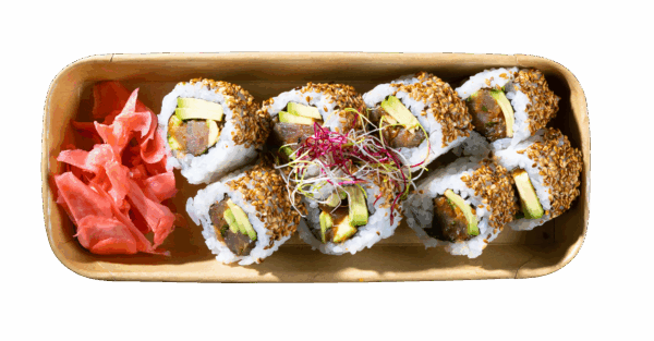 California Spicy Tuna Avocado Roll, Sesam – Bild 2