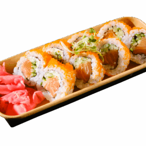 California Philadephia Lachs Gurke Roll, Masago