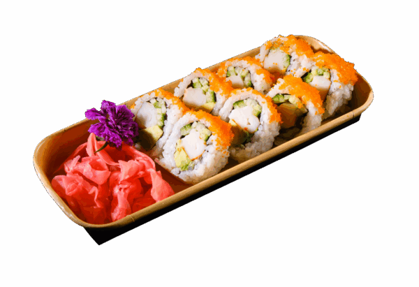 California Surimi Classic Roll,Masago