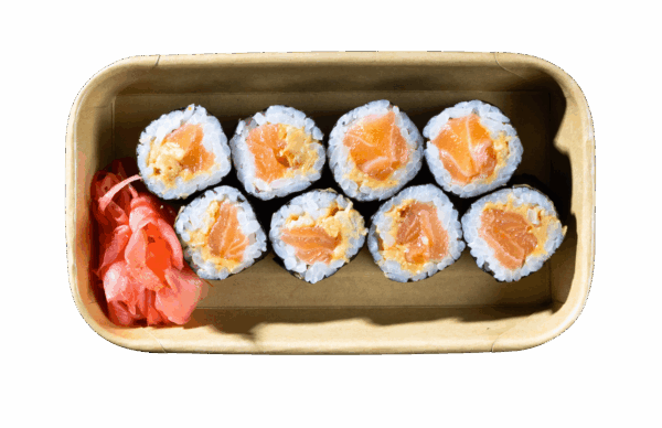 Maki Erdnuss Lachs – Bild 2